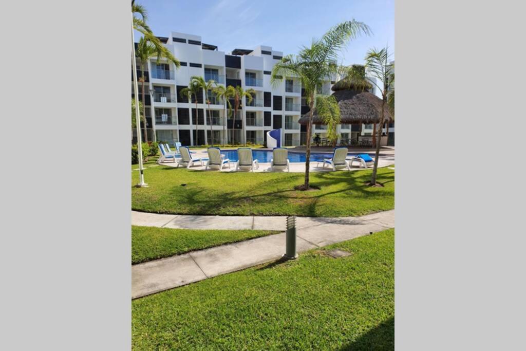 Appartement Departamento De Lujo En Manzanillo, Planta Baja Frente A La Alberca Extérieur photo