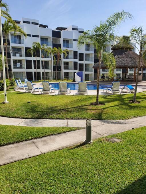 Appartement Departamento De Lujo En Manzanillo, Planta Baja Frente A La Alberca Extérieur photo